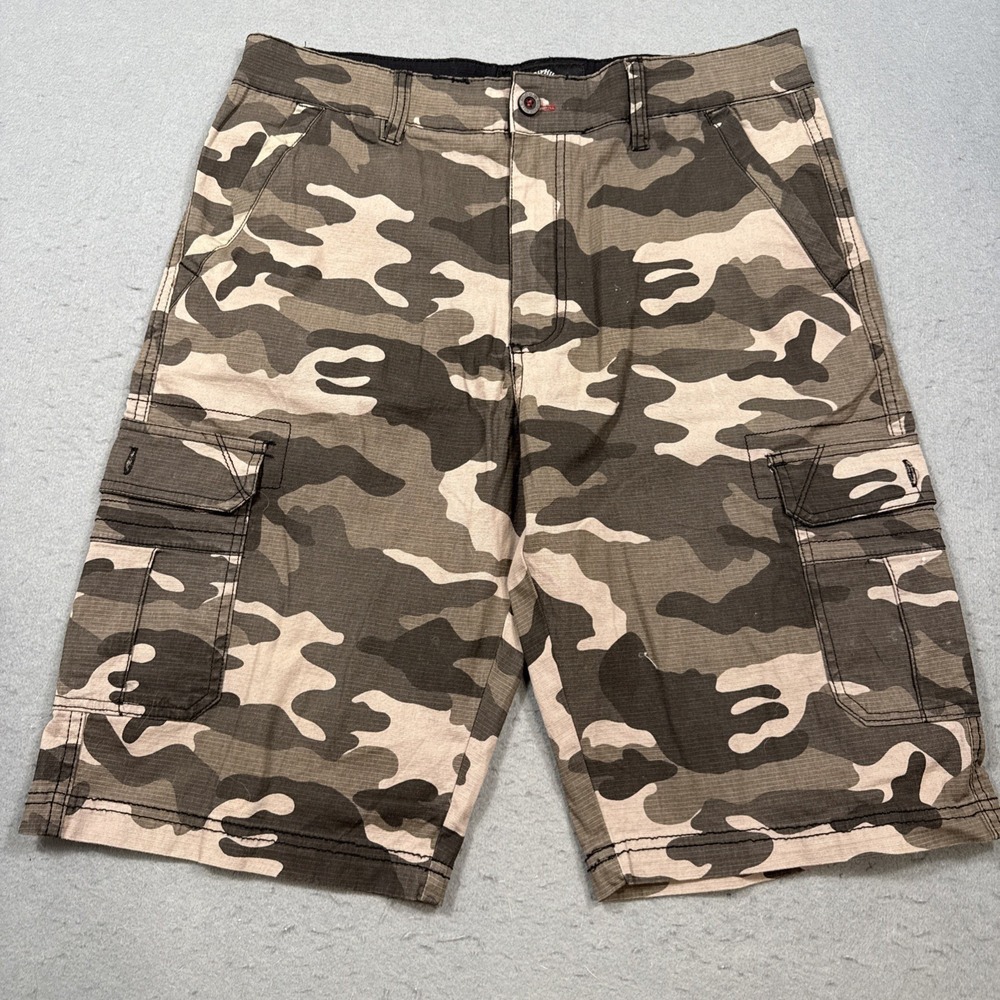 Beverly Hills Polo Club Shorts Mens 30 Camouflage Ripstop Cargo Pockets Classic